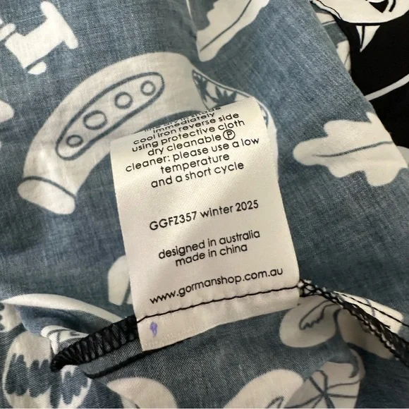 Gorman Lost and Found Midi Dress Organic Cotton Poplin Art Bird AU 20/US 3XL - Picture 7 of 7